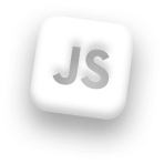 Badge 3D du logo JavaScript